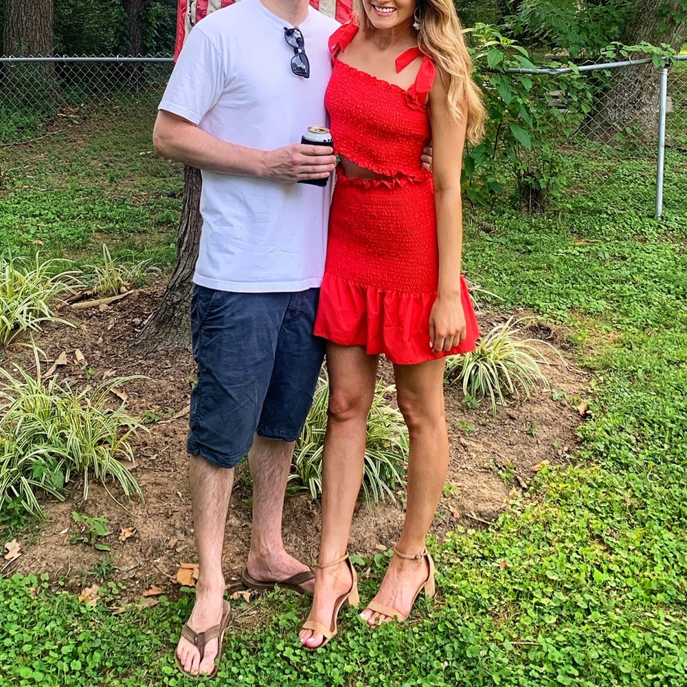 Red Two Piece Set
